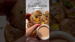 air fryer SMASHED potatoes Crispy delicious so good airfryerrecipes thanksgivingrecipe [upl. by Colinson808]