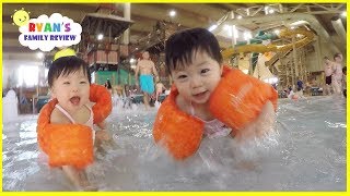 Babies and Kids Family Fun Pool Spash Pad and Water Slides Family Fun Vacation [upl. by Amitak]