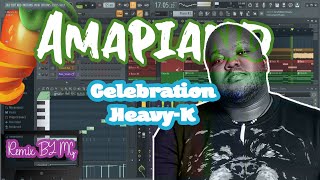 How To Make Amapiano Remix On FL Studio  HeavyK Celebration ft· Sdudla Nomathousand · Tresor [upl. by Anegal]