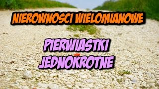 Nierówności wielomianowe pierwsze zadanka 2 [upl. by Llerdnam]