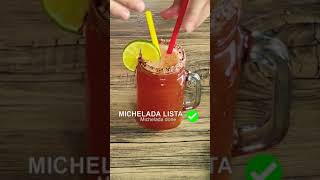 Cómo preparar michelada 🍺  Cóctel mexicano con cerveza shorts [upl. by Olen580]