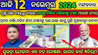 todays morning news odisha12 november 2024subhadra yojana online apply processodisha news today [upl. by Lleval855]