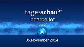 tagesschau vom 05 11 2024 bearbeitet die wohl kürzeste sendung siehe Beschreibung [upl. by Felicle444]