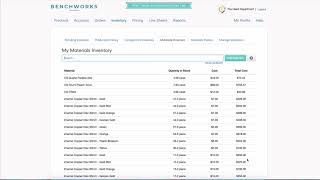 Add Materials Inventory to BenchWorks [upl. by Auj]