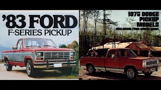 Camionetas Ford Serie F 1983 y Las Dodge PickUps 1975 Cual Prefieres [upl. by Tavy]