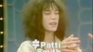 Patti Smith on talk show promoting her book Babel [upl. by Dazraf]