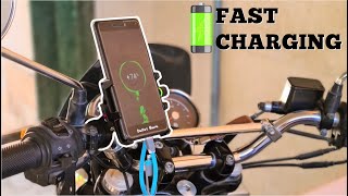 FAST Charging Mobile Holder for All Bikes  Easy Installation amp Details [upl. by Anaugahs443]