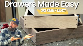 Cabinet Drawers Made Easy  Build Furniture The Easy Way [upl. by Ysdnil438]