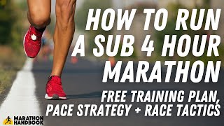 How To Run a Sub 4 Hour Marathon  Training Plan  Strategies [upl. by Sluiter]