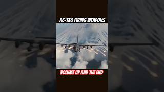 AC130 SPOOKY FIRING WEAPONS AND COUNTERMEASURES ac130 airforce military shorts [upl. by Fabrienne]