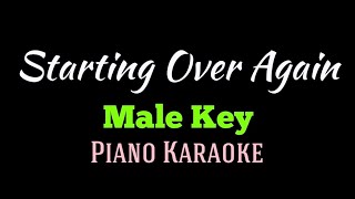 Starting Over Again  MALE KEY  Piano Karaoke by Aldrich Andaya  themusicianboy [upl. by Aloisius]