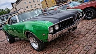 Supercharged 1969 Oldsmobile Cutlass  brutal V8 sound [upl. by Treboh]