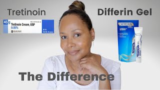 Retin a Tretinoin cream VS Differin How To Get Rid of AcneWrinkles and Hyperpigmentation [upl. by Alano]