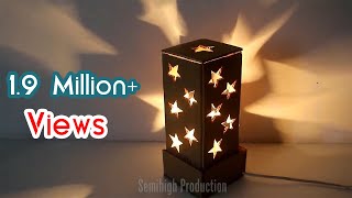 How To Make A Starry Cardboard Lampshade  DIY Home Tutorial [upl. by Michell75]