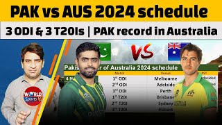 Pakistan vs Australia 2024 schedule announced  PAK record in Australia [upl. by Pavlov115]