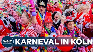 BUNT LAUT SCHRILL Die Narren sind los Karneval in Köln beginnt [upl. by Chan]