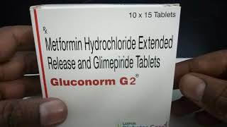 Gluconorm G2 Forte Tablet  Uses Sideeffects Review in hindi [upl. by Eatnahs]