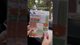 Unique Sticky Notes Pack😍shorts stationery schoolsupplies officesupplies trending [upl. by Corine]