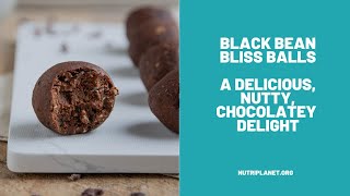 Black Bean Bliss Balls  Vegan  GlutenFree  Refined Sugar Free [upl. by Eellehs]