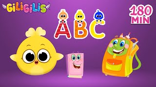 Learn The Alphabet With Giligilis  Nursery Rhymes amp Phonic SongsampToddler Learning Video Songs  ABC [upl. by Bernardine746]