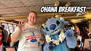 Ohana Breakfast Review Character Dining with Stitch [upl. by Lachish]