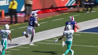 Stefon Diggs YAC TD  Bills vs Dolphins 10123 [upl. by Apple862]