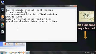 how to update bios dell laptop [upl. by Aynodal]