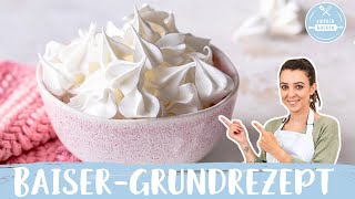 Baiser Grundrezept 🍦🤩  Klassiker  einfach und schnell  Einfach Backen [upl. by Wichern361]