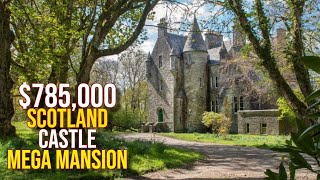 Touring 785000 Scotland CASTLE Mega Mansion [upl. by Keraj]