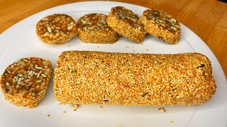 Mix everything and you will be satisfied with the result 😯 Easy tasty healthy energy bars recipe [upl. by Ahslek]