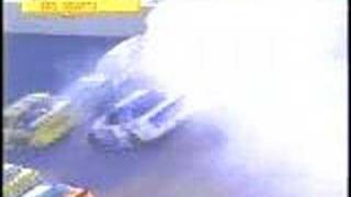 Ken Schrader wrecks hard in his 1998 Twin 125 [upl. by Jansson307]