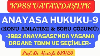 KPSS Vatandaşlık Anayasa Hukuku9 amp Konu Anlatımı ve Soru Çözümü kpss2024 kpssanayasa kpss [upl. by Harragan906]