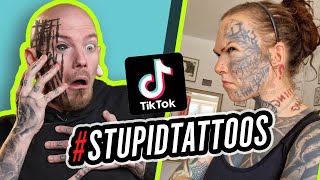 STUPID TIKTOK TATTOOS  Tattoo Critiques  Pony Lawson [upl. by Hercule]