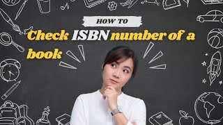 How To Check ISBN Number Of a Book application patent copyright [upl. by Taft]