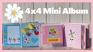 Easy Interactive 4x4 Mini Album Tutorial [upl. by Eylrahc]