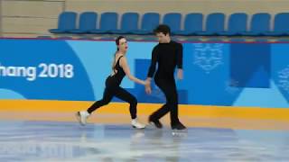 Tessa Virtue and Scott Moir Olympic Moulin Rouge Practice [upl. by Miett561]