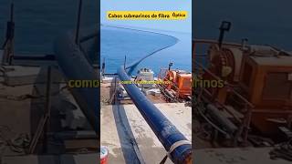 Como os cabos submarinos de fibra óptica são jogados no mar fibraoptica podcast brazil [upl. by Minica]