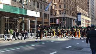 NYPD Pipes amp Drums at the 2018 NYC St Patrick’s Day Parade [upl. by Nottarts32]