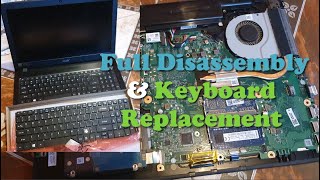 Acer Aspire E 15 Keyboard Replacement Plus Full Disassembly Tutorial [upl. by Mady596]