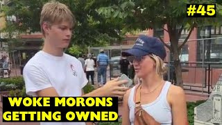 DELUSIONAL woke LEFTIES getting TRIGGERED and OWNED  Clown World Compilation 45 [upl. by Elfont962]