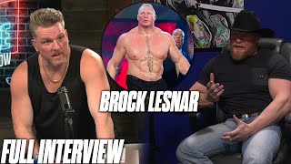 Brock Lesnar Talks His Life From Farming Football Wrestling And Fighting On The Pat McAfee Show [upl. by Laucsap609]