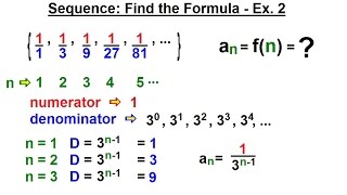 Calculus 2 Infinite Sequences and Series 12 of 62 Sequences Find the Formula  Ex 2 [upl. by Yerffoj594]