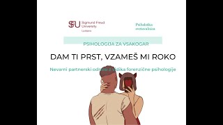 Psihologija za vsakogar Nevarni partnerski odnosi z vidika forenzične psihologije Petra Brne [upl. by Nodlew]