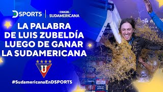 La CONFERENCIA de Luis ZUBELDÍA y Alexander DOMÍNGUEZ tras obtener la SudamericanaEnDSPORTS [upl. by Eirolav]