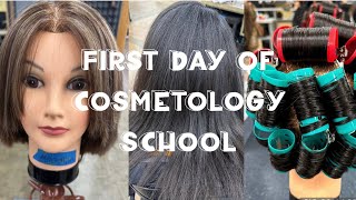 First Day Of Cosmetology school Vlog [upl. by Aneeb]