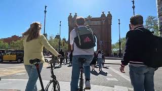 Paseo en bici por Barcelona en 4K [upl. by Natsreik541]