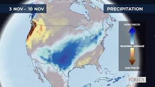 Monthly precipitation forecast for the USA 10282024 [upl. by Eelytsirk990]