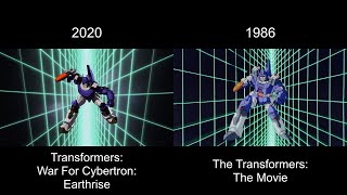 Arrival of Galvatron amp G1 Comparison  WFC Earthrise 2020 vs Transformers The Movie 1986 [upl. by Dehlia]