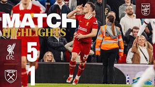 Jota Salah amp Gakpo score in FIVE goal win  Liverpool 51 West Ham  Carabao Cup Highlights [upl. by Luz]