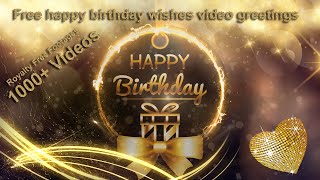 Happy Birthday wishes 3d animation greetings motion graphics [upl. by Jeramey]